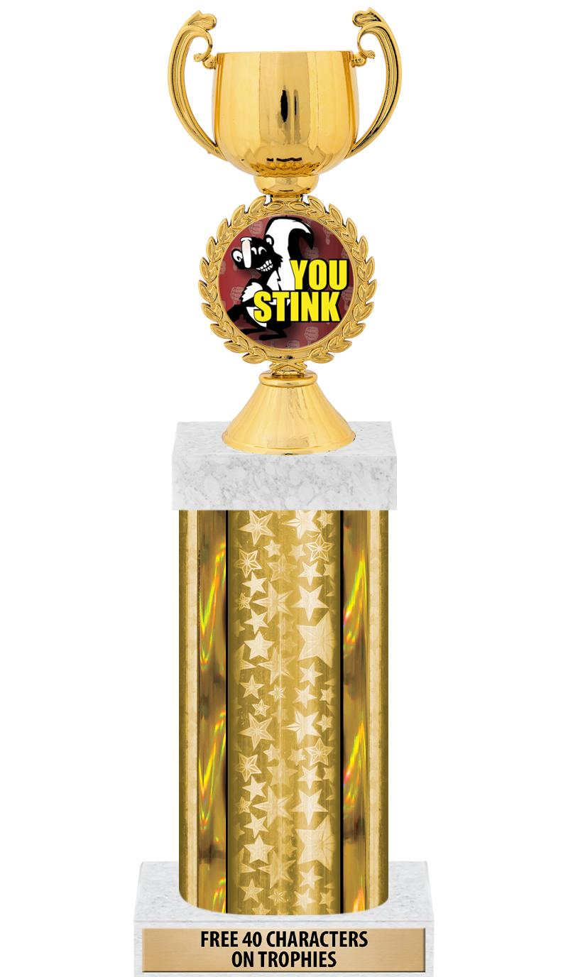 14"GOLD/GD-STARS-GD FIG/SQUARE