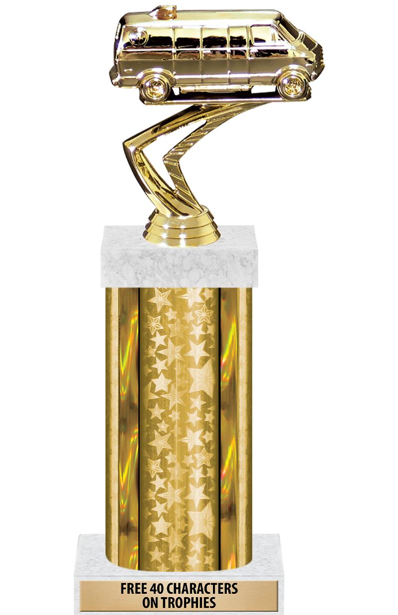 14"GOLD/GD-STARS-GD FIG/SQUARE