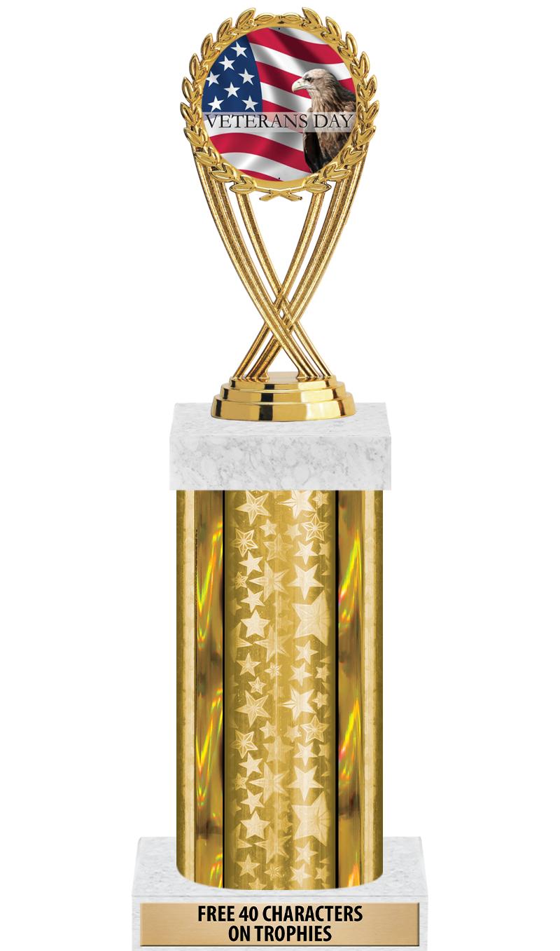 14"GOLD/GD-STARS-GD FIG/SQUARE