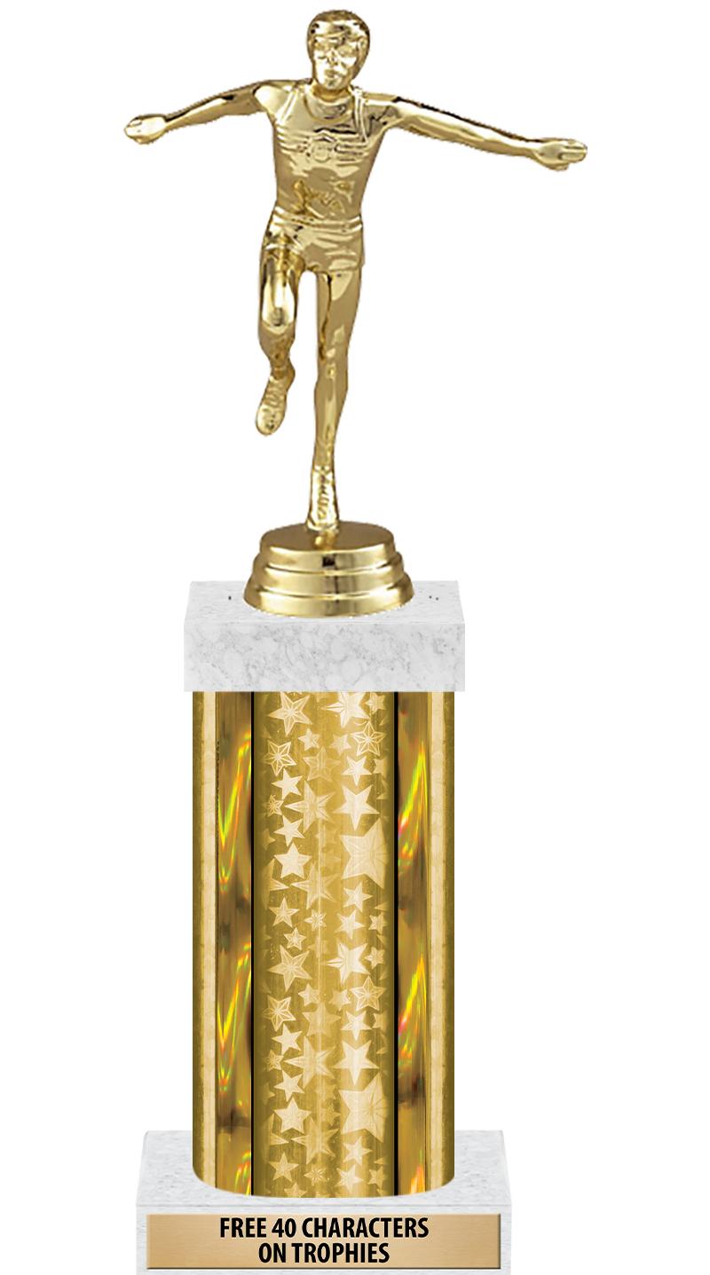 14"GOLD/GD-STARS-GD FIG/SQUARE