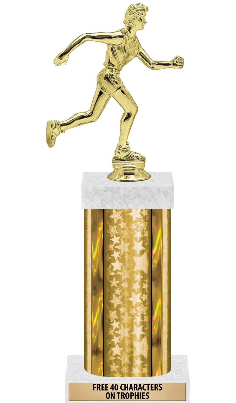 14"GOLD/GD-STARS-GD FIG/SQUARE