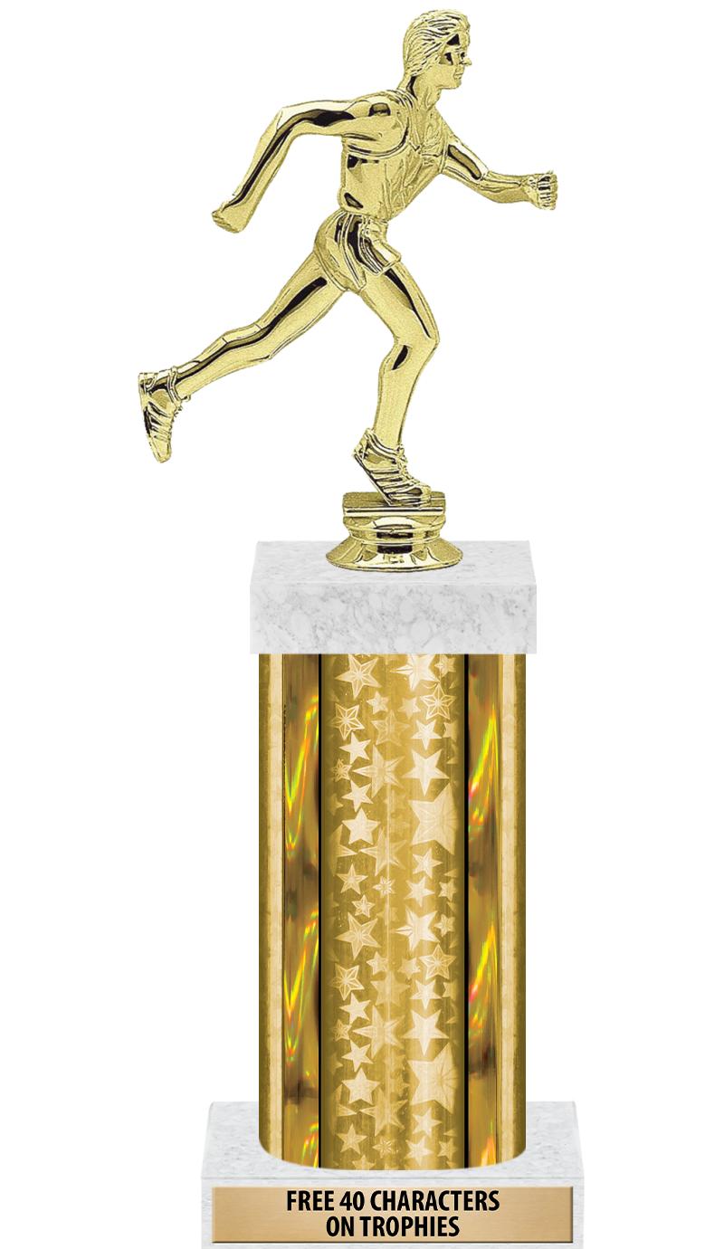 14"GOLD/GD-STARS-GD FIG/SQUARE