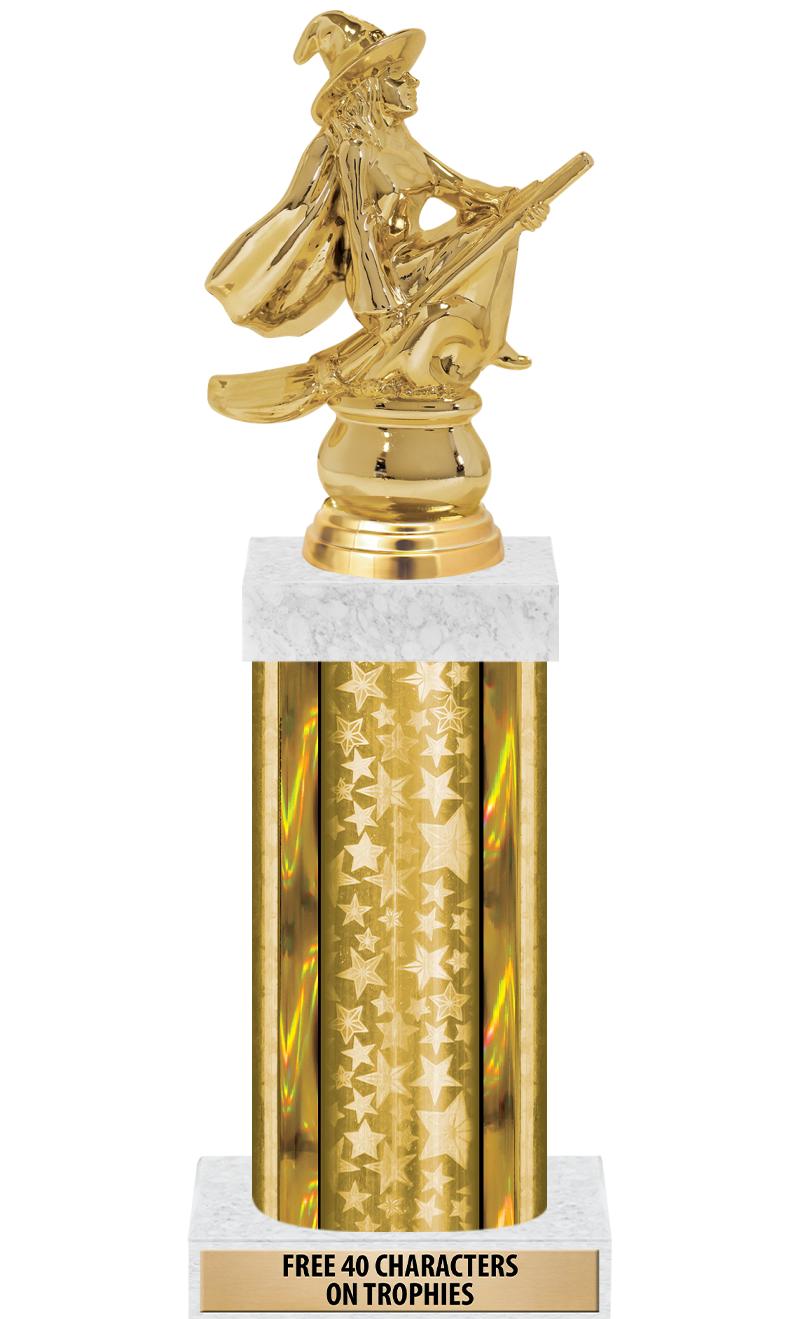 14"GOLD/GD-STARS-GD FIG/SQUARE