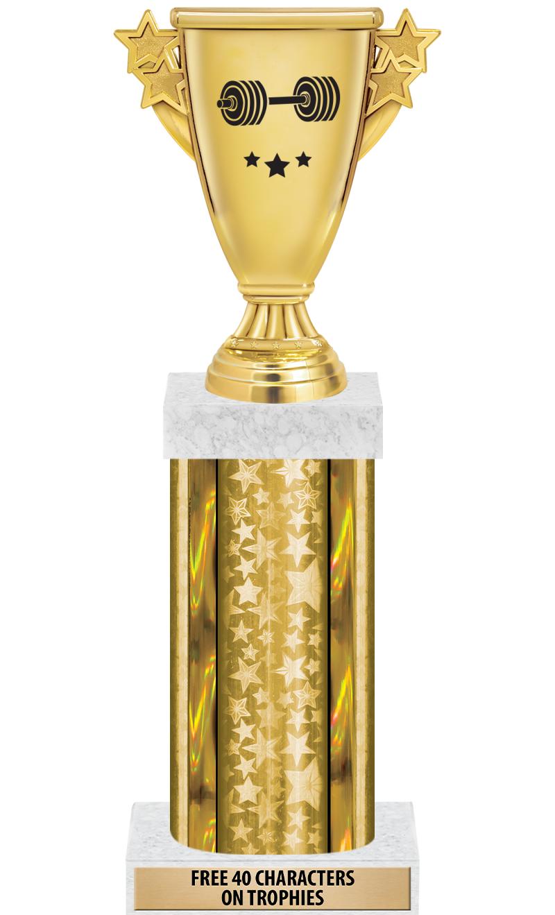 14"GOLD/GD-STARS-GD FIG/SQUARE