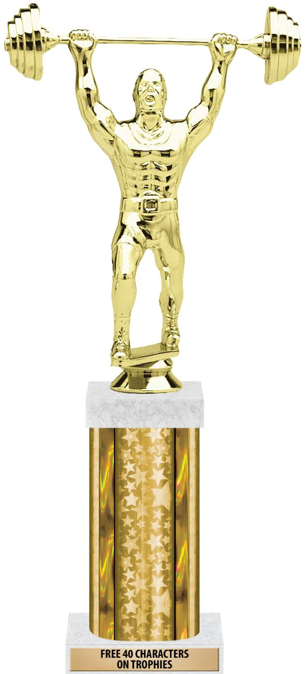 14"GOLD/GD-STARS-GD FIG/SQUARE