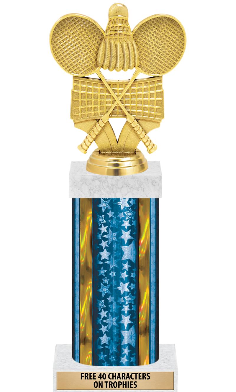 14"BLUE/GD-STARS-GD FIG/SQUARE