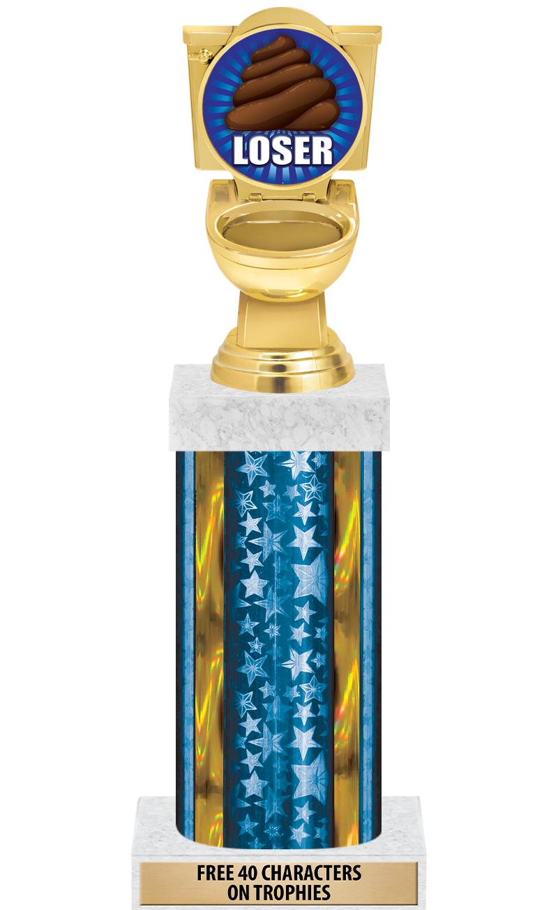 14"BLUE/GD-STARS-GD FIG/SQUARE