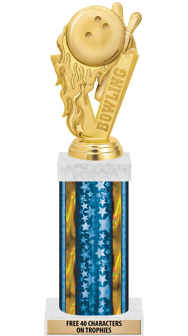 14"BLUE/GD-STARS-GD FIG/SQUARE