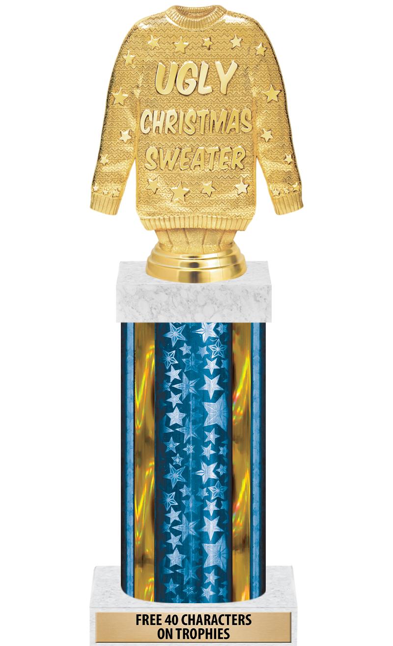 14"BLUE/GD-STARS-GD FIG/SQUARE