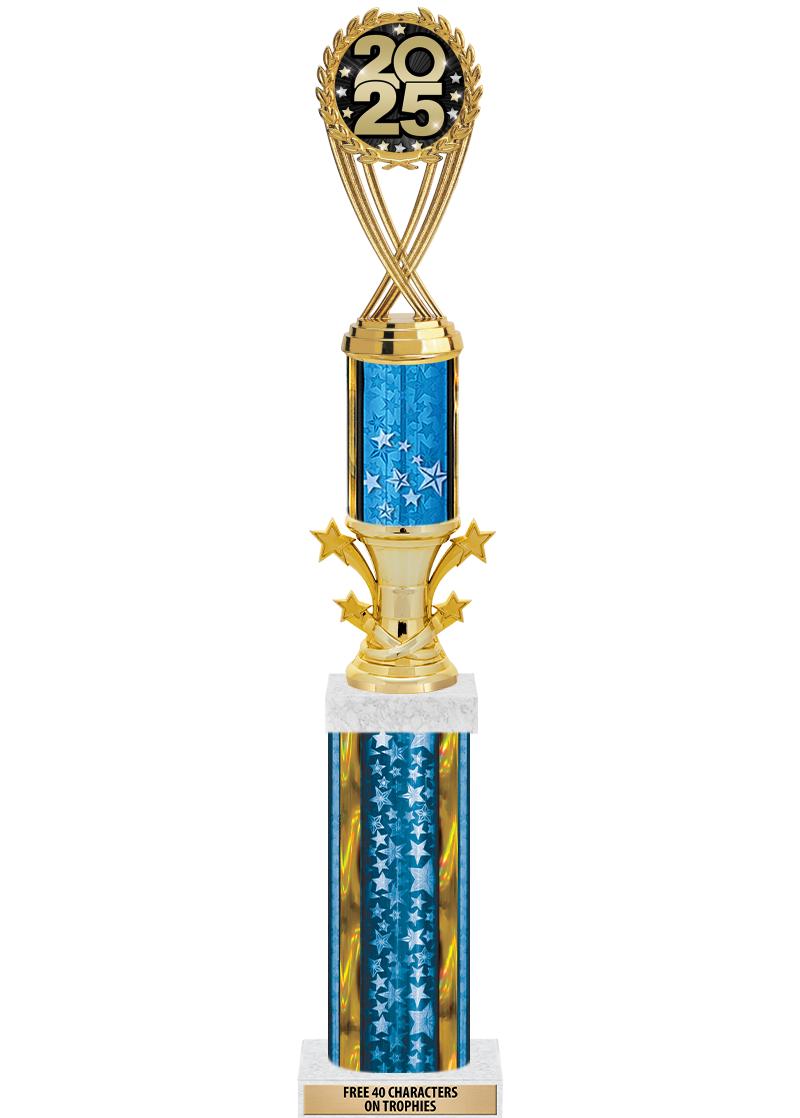 20"BLUE/G-STRS-STARBL DX ROCKT