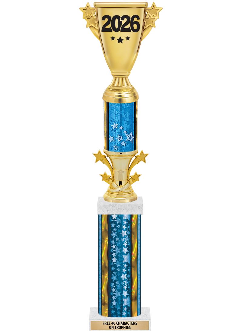 20"BLUE/G-STRS-STARBL DX ROCKT