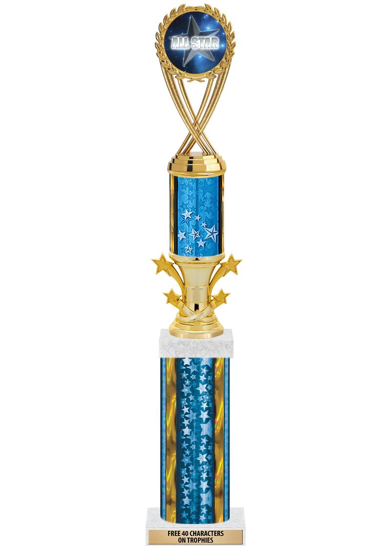 20"BLUE/G-STRS-STARBL DX ROCKT