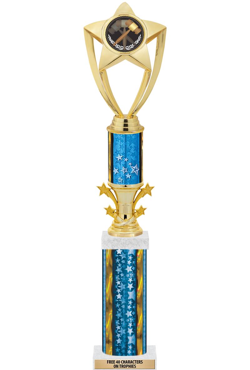 20"BLUE/G-STRS-STARBL DX ROCKT