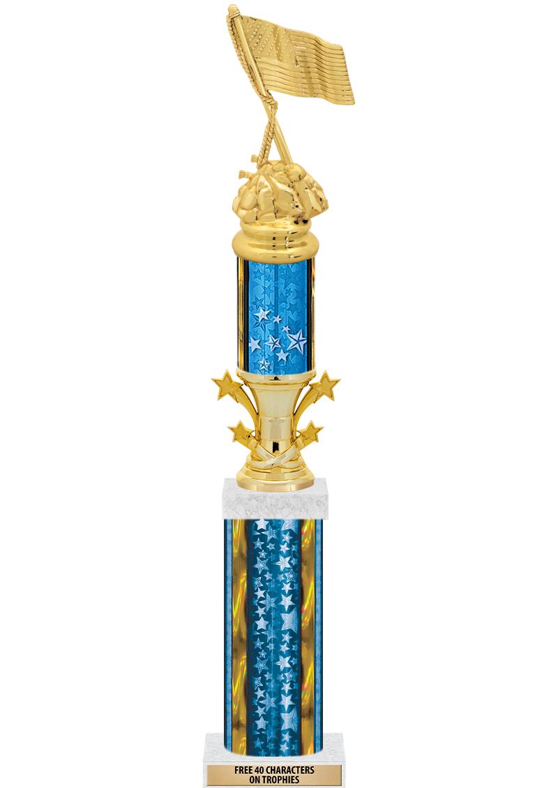 20"BLUE/G-STRS-STARBL DX ROCKT