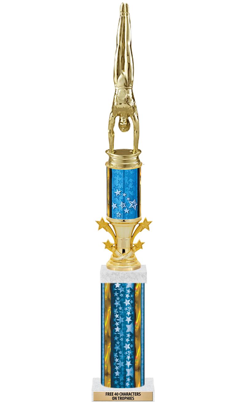 20"BLUE/G-STRS-STARBL DX ROCKT