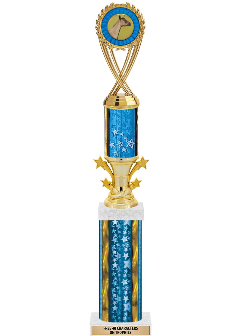 20"BLUE/G-STRS-STARBL DX ROCKT