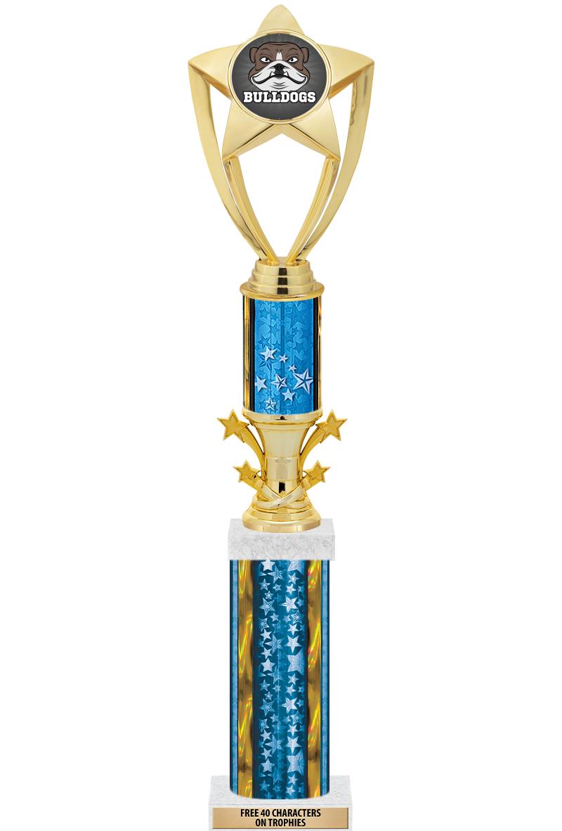 20"BLUE/G-STRS-STARBL DX ROCKT