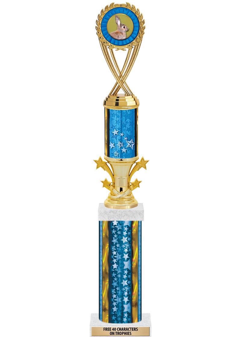 20"BLUE/G-STRS-STARBL DX ROCKT