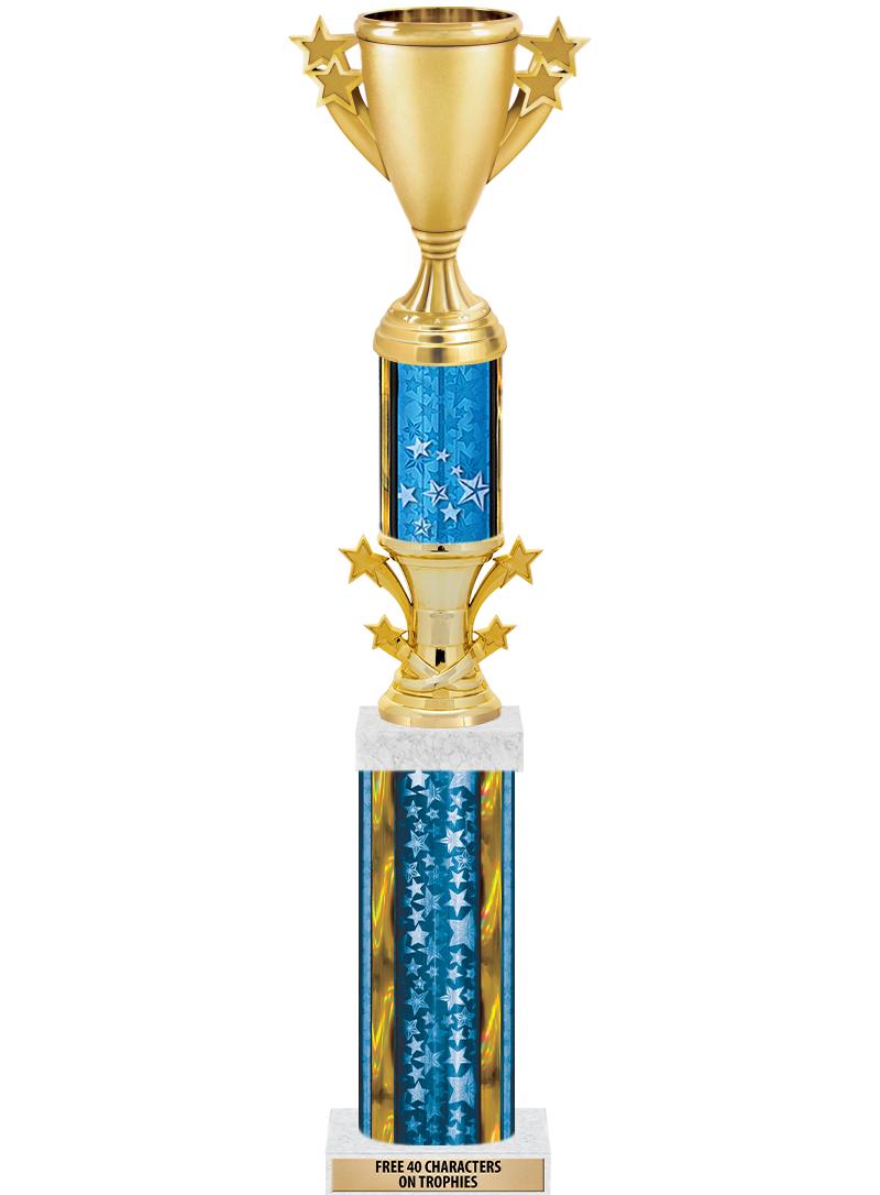 20"BLUE/G-STRS-STARBL DX ROCKT