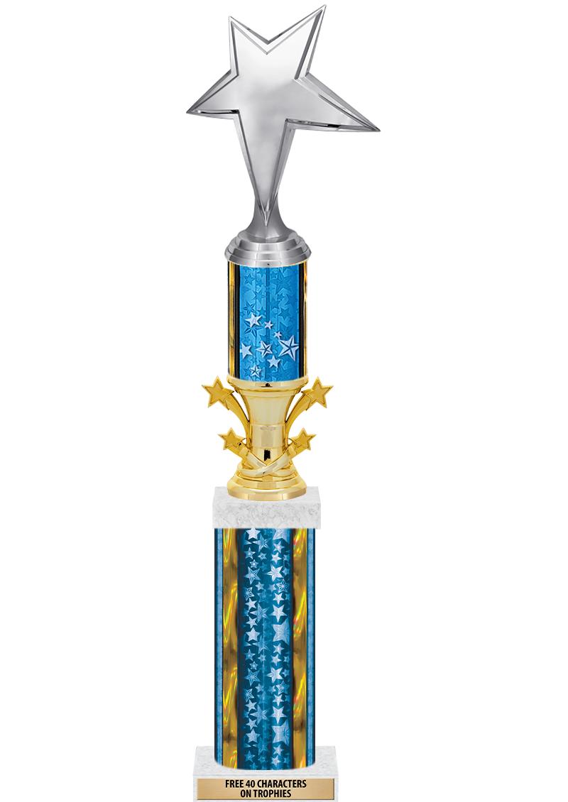 20"BLUE/G-STRS-STARBL DX ROCKT