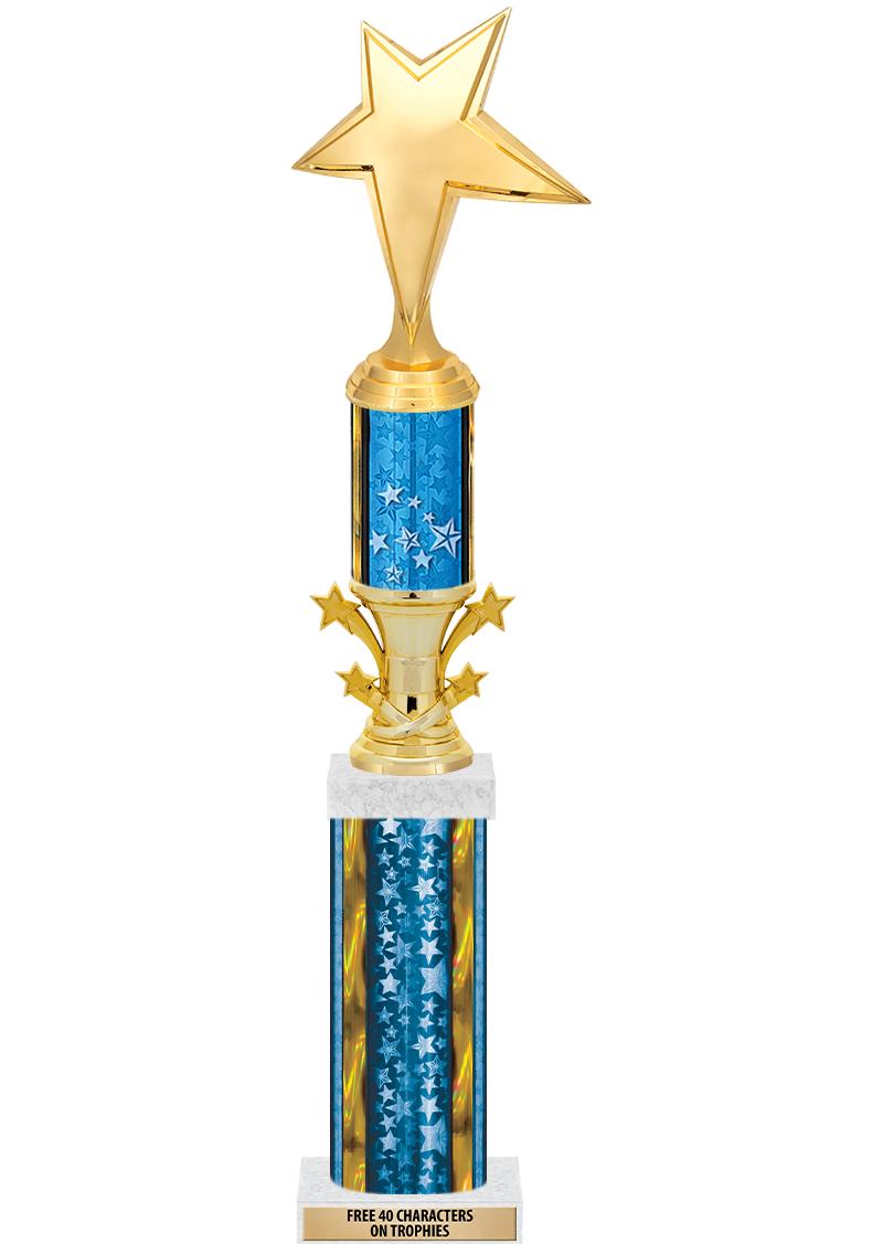 20"BLUE/G-STRS-STARBL DX ROCKT