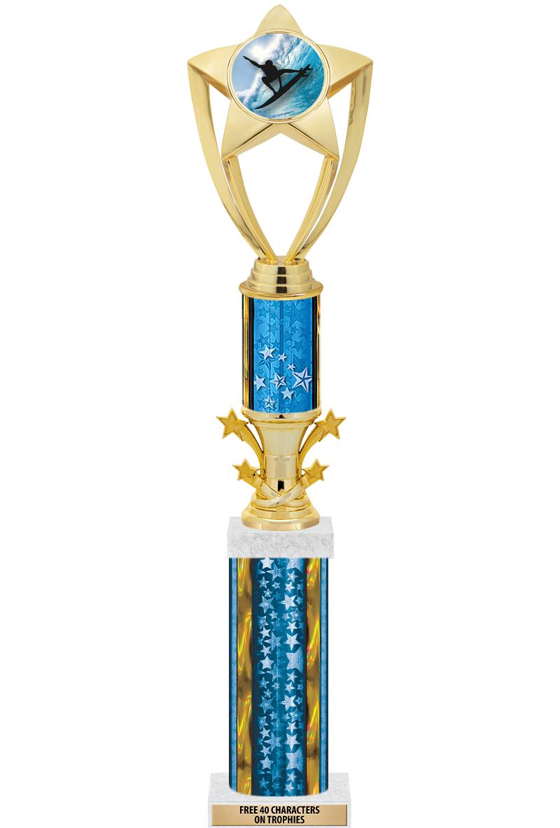 20"BLUE/G-STRS-STARBL DX ROCKT