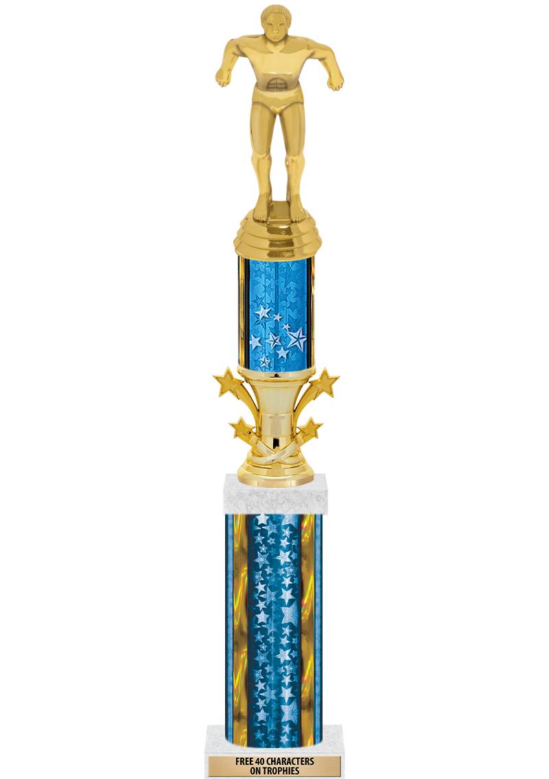 20"BLUE/G-STRS-STARBL DX ROCKT