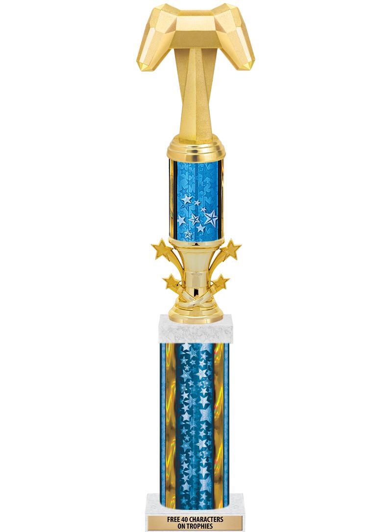 20"BLUE/G-STRS-STARBL DX ROCKT