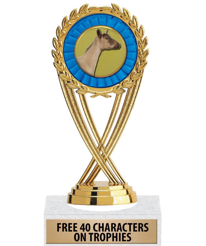 GOAT - Greatest of all time Award on Round Base Fantasy Football