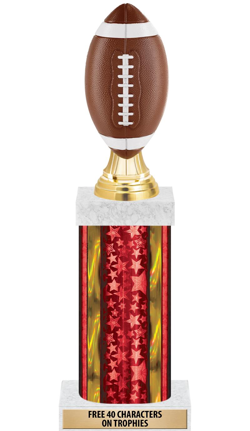 14"RED/GD-STARS-GD FIG/SQUARE