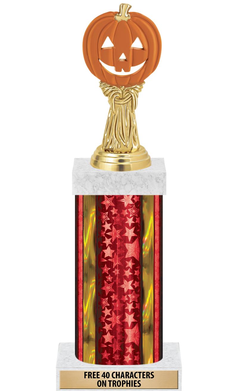 14"RED/GD-STARS-GD FIG/SQUARE