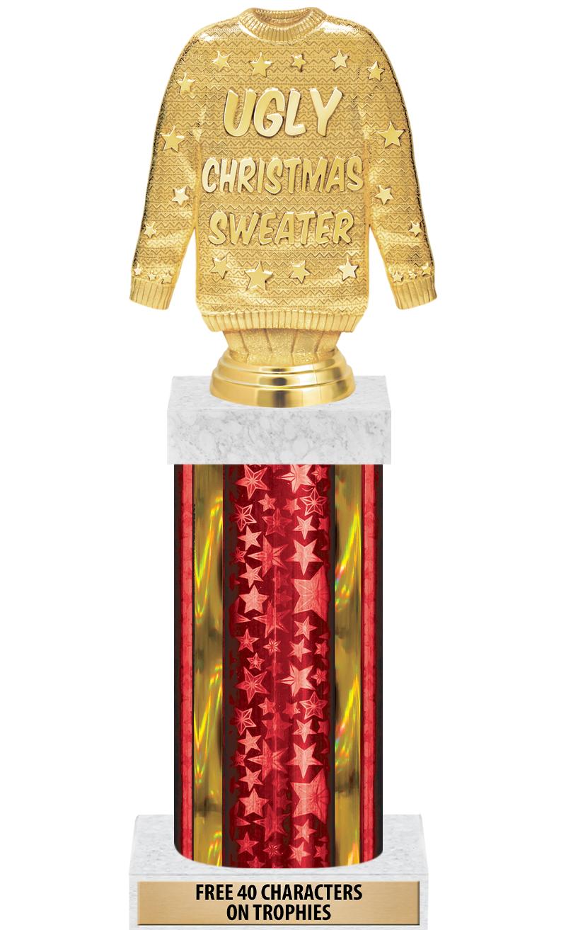 14"RED/GD-STARS-GD FIG/SQUARE