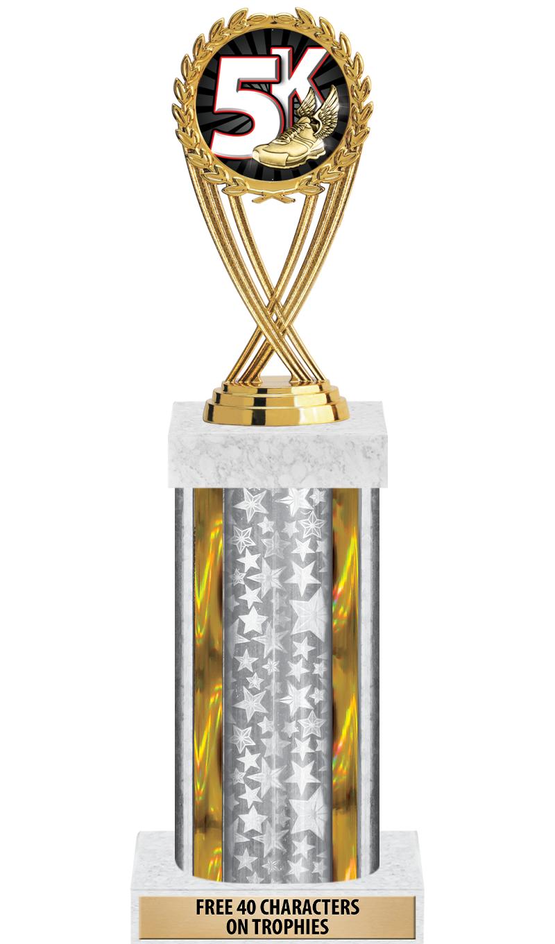 14"SLV/GD-STARS-GD FIG/SQUARE