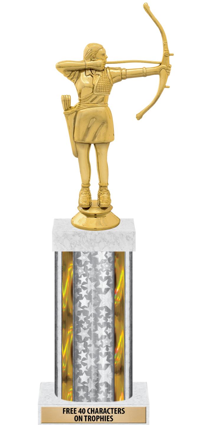 14"SLV/GD-STARS-GD FIG/SQUARE