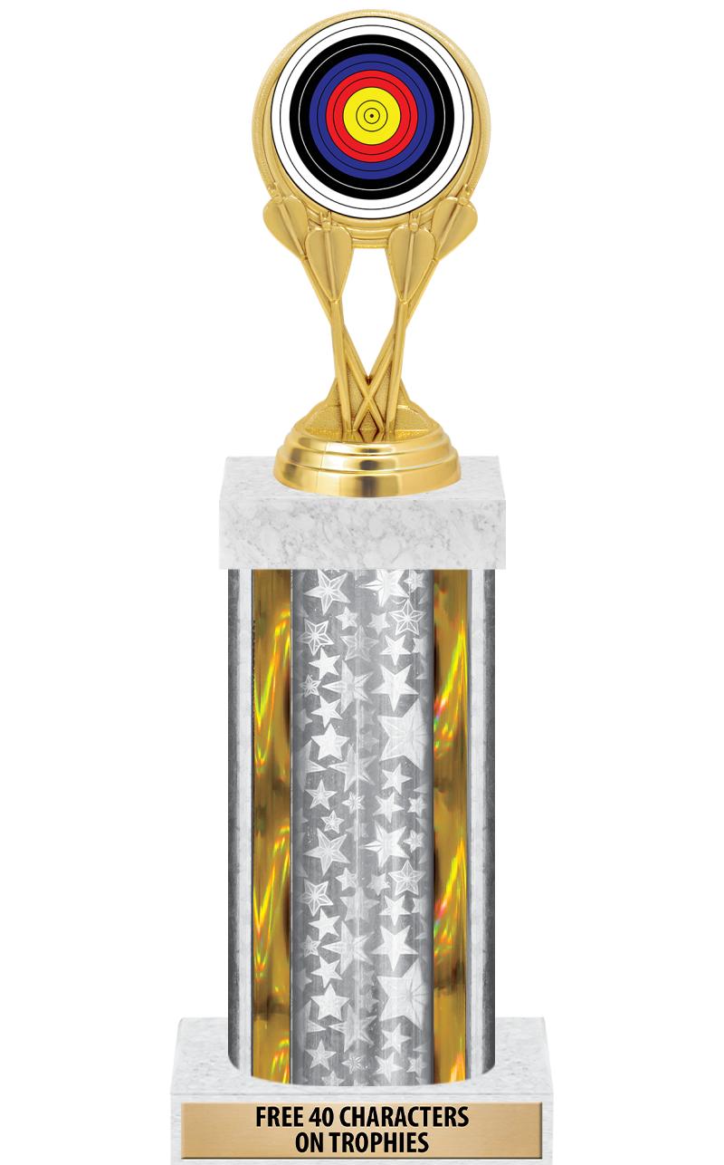 14"SLV/GD-STARS-GD FIG/SQUARE