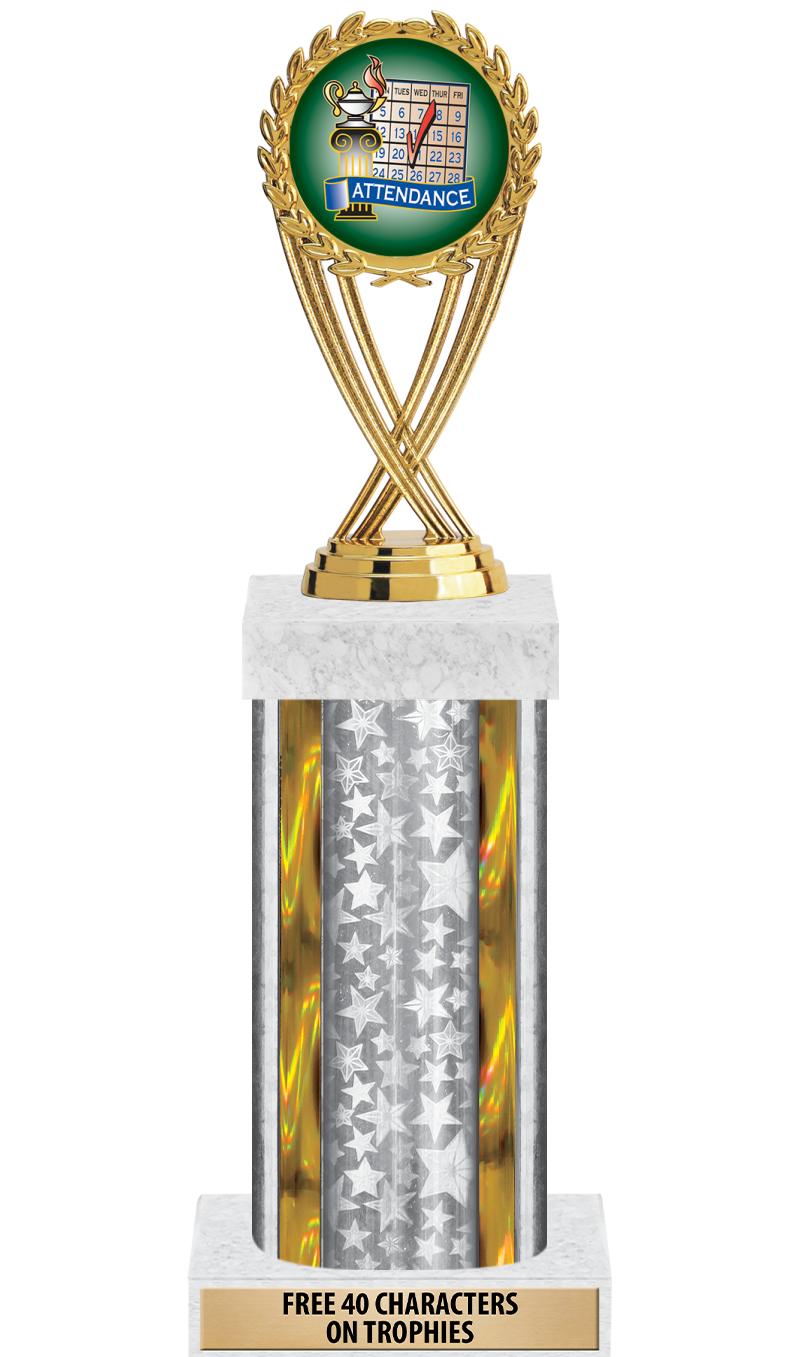 14"SLV/GD-STARS-GD FIG/SQUARE