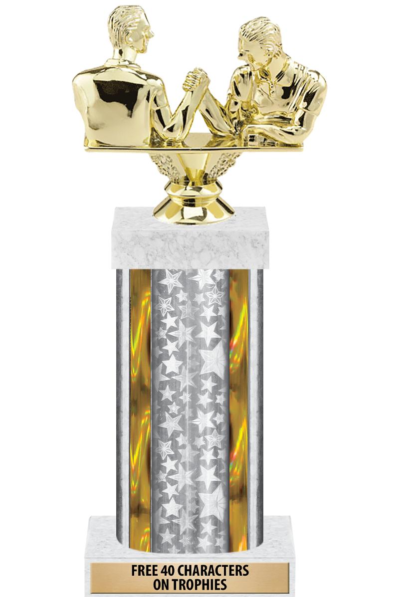 14"SLV/GD-STARS-GD FIG/SQUARE