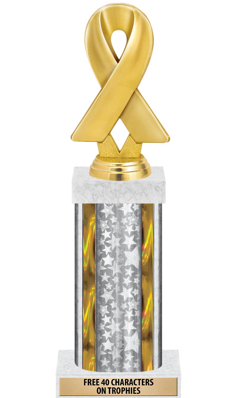 14"SLV/GD-STARS-GD FIG/SQUARE