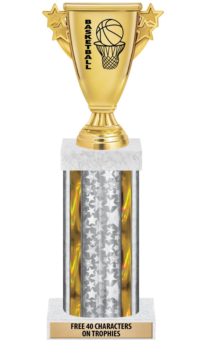 14"SLV/GD-STARS-GD FIG/SQUARE