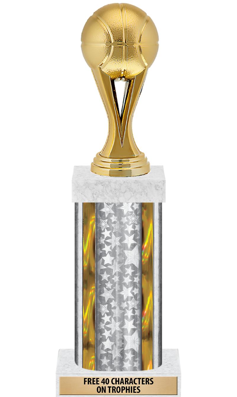 14"SLV/GD-STARS-GD FIG/SQUARE