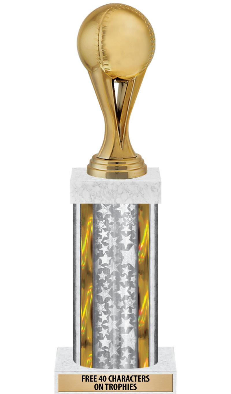 14"SLV/GD-STARS-GD FIG/SQUARE