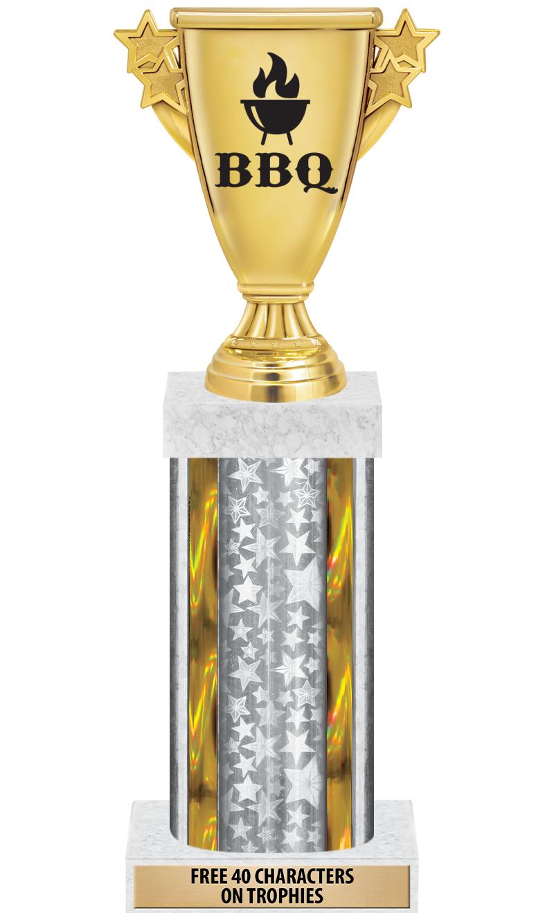 14"SLV/GD-STARS-GD FIG/SQUARE