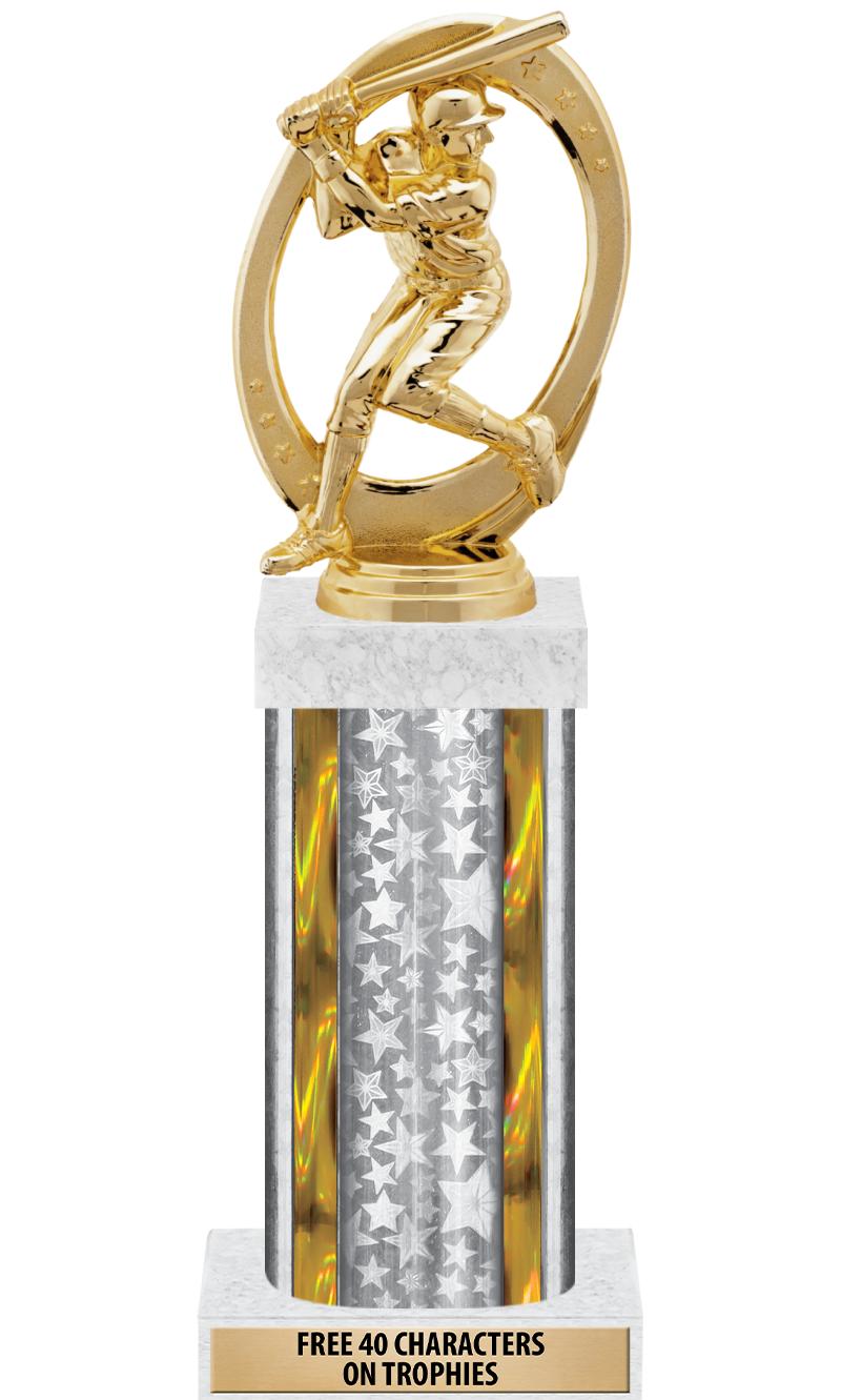 14"SLV/GD-STARS-GD FIG/SQUARE