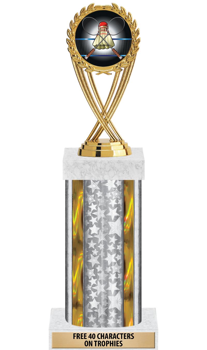 14"SLV/GD-STARS-GD FIG/SQUARE