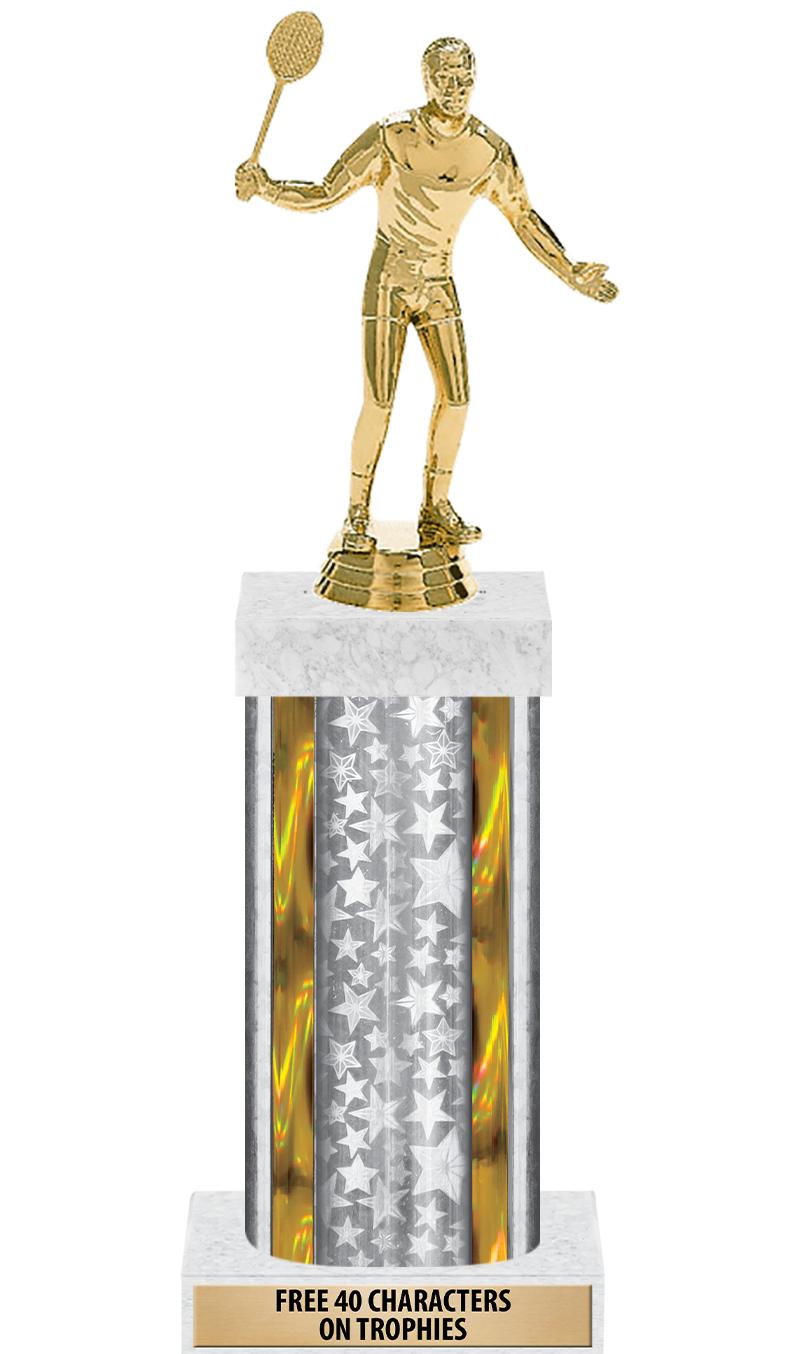 14"SLV/GD-STARS-GD FIG/SQUARE