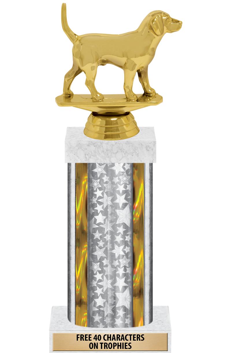 14"SLV/GD-STARS-GD FIG/SQUARE