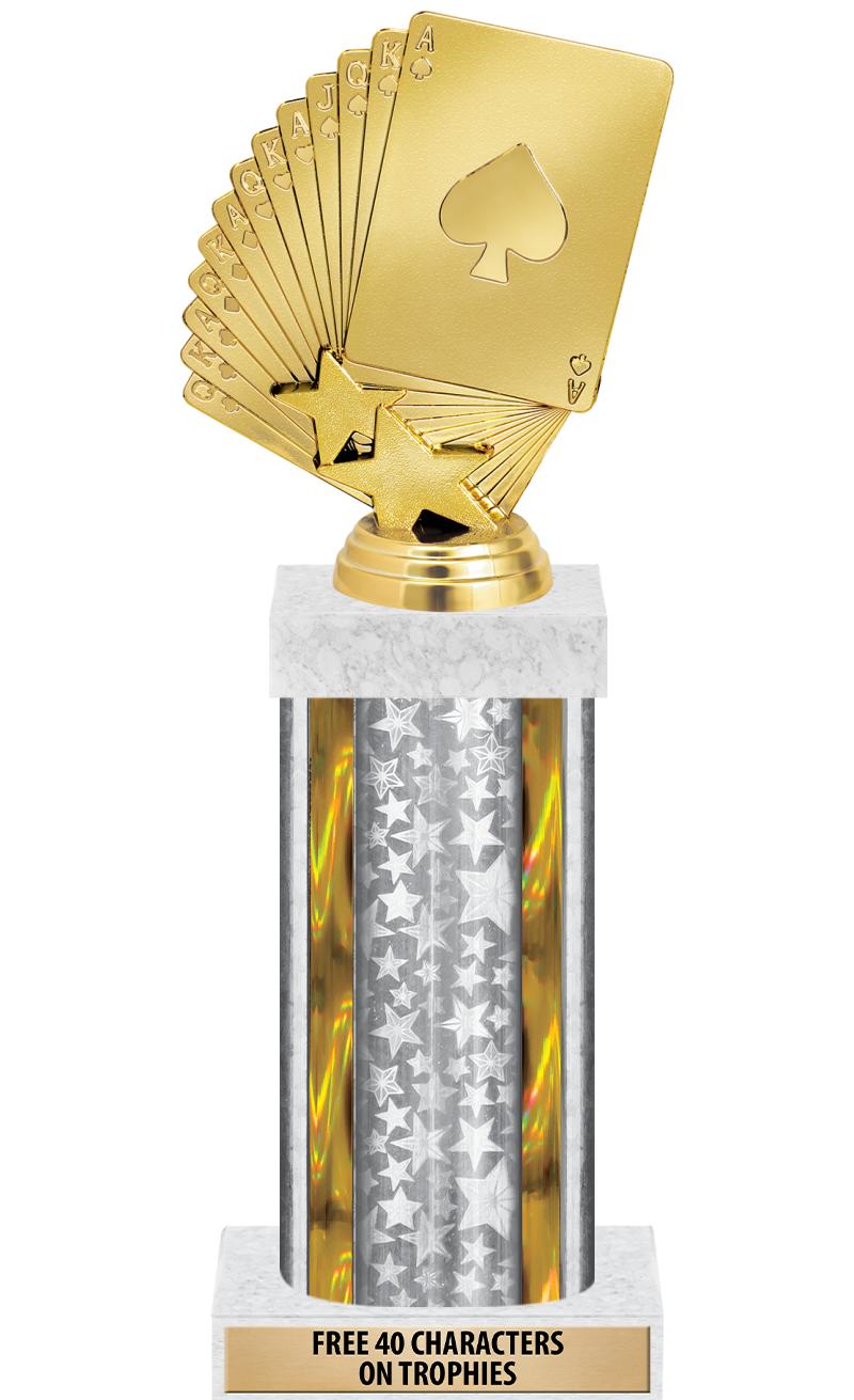 14"SLV/GD-STARS-GD FIG/SQUARE