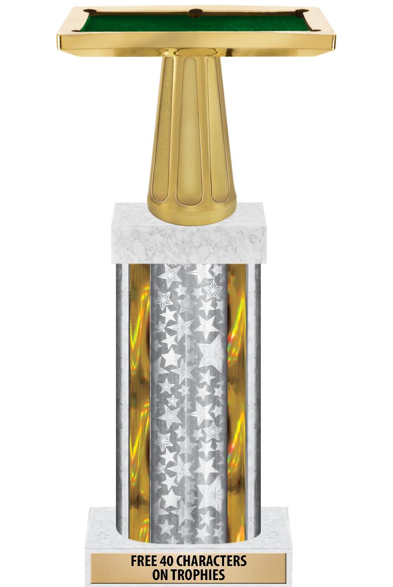 14"SLV/GD-STARS-GD FIG/SQUARE