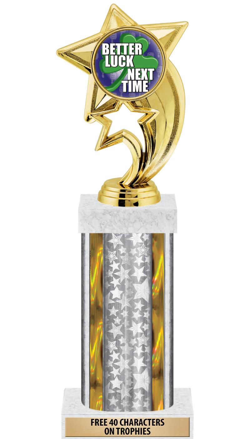 14"SLV/GD-STARS-GD FIG/SQUARE