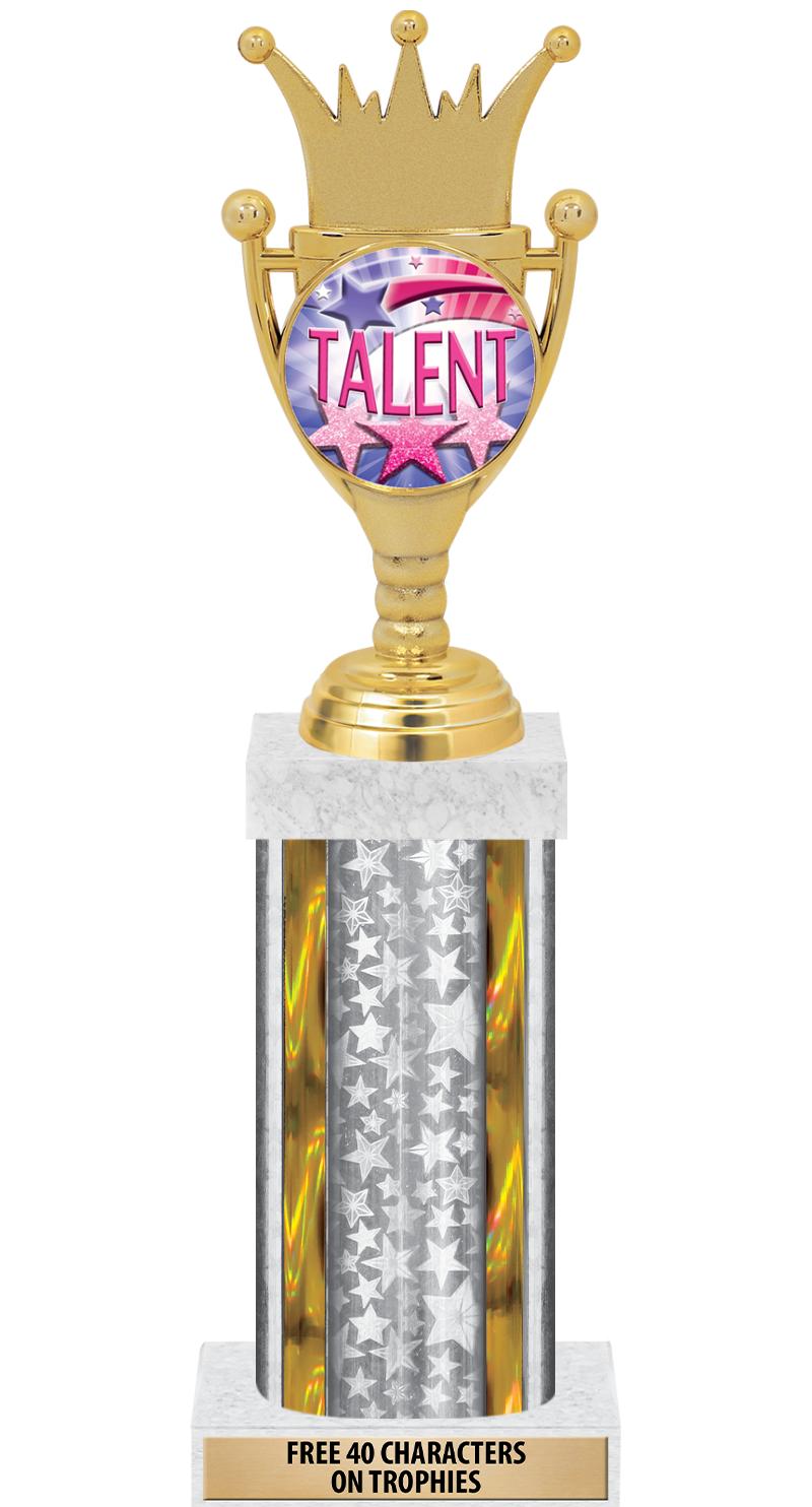 14"SLV/GD-STARS-GD FIG/SQUARE